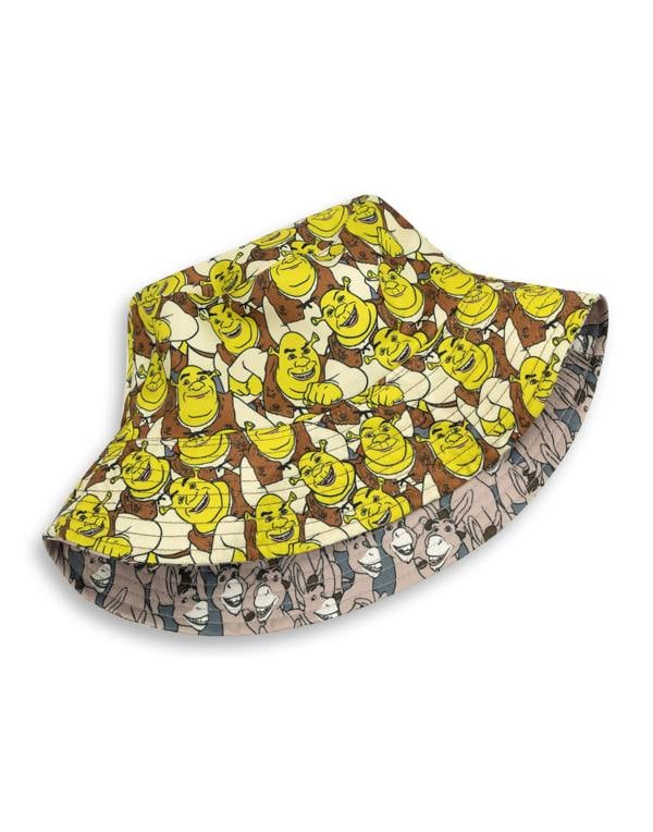 Shrek Mens Multicoloured Reversible Donkey and Shrek Bucket Hat (One Size)