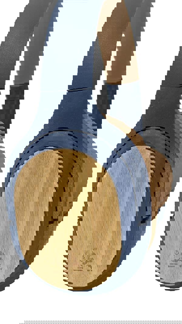 Accuratus Bio Sound - Rechargeable Bluetooth 5.0 Wireless Biodegradable Plant Based Resin Headphones/Headset - Woad Blue