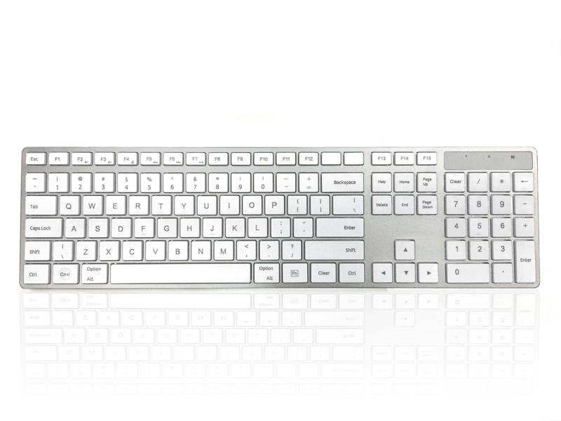 Accuratus 301 Apple Mac Wireless Multi-Device - Dual Bluetooth 5.2 & RF 2.4GHz Wireless Multi-Device Multimedia Apple Mac Slim Keyboard
