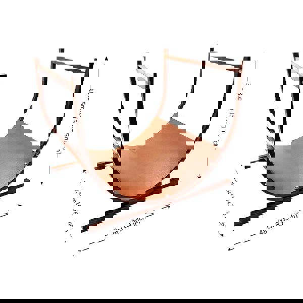 Nicoman Pre-Rusted Metal Firewood Log Holder