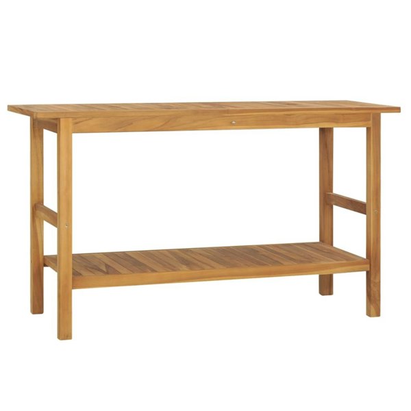 Berkfield Bathroom Vanity Cabinet Solid Wood Teak 132x45x75 cm