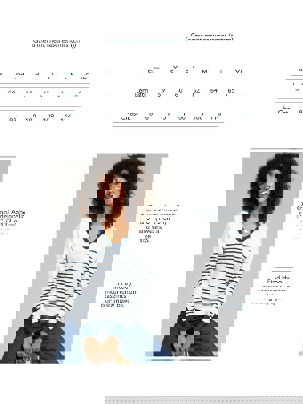 Kite Womens Organic Winspit V-Neck Knit Jumper Navy Stripe