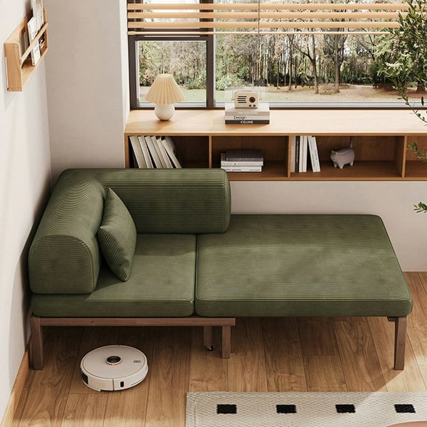 Rit Concept Al-Farsi Corner Sofa Bed, Single Sofa Chair, Corduroy