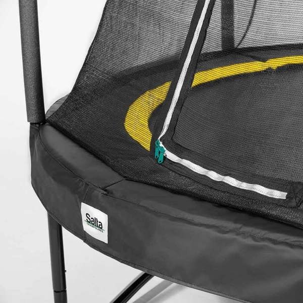 10ft Salta Black Round Comfort Edition Trampoline with Enclosure (5075A)