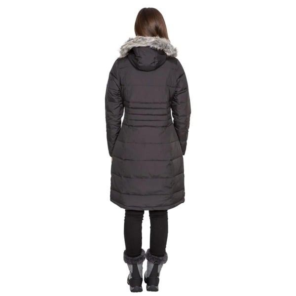 Trespass Women's Phyllis Long Down Parka Jacket - Black