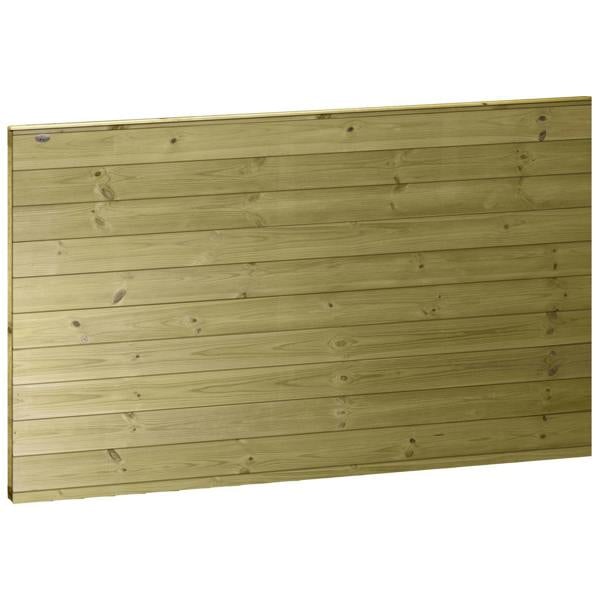 4 pack fence panel ultimate horizontal t&g [w.6ft x h.4ft] 1