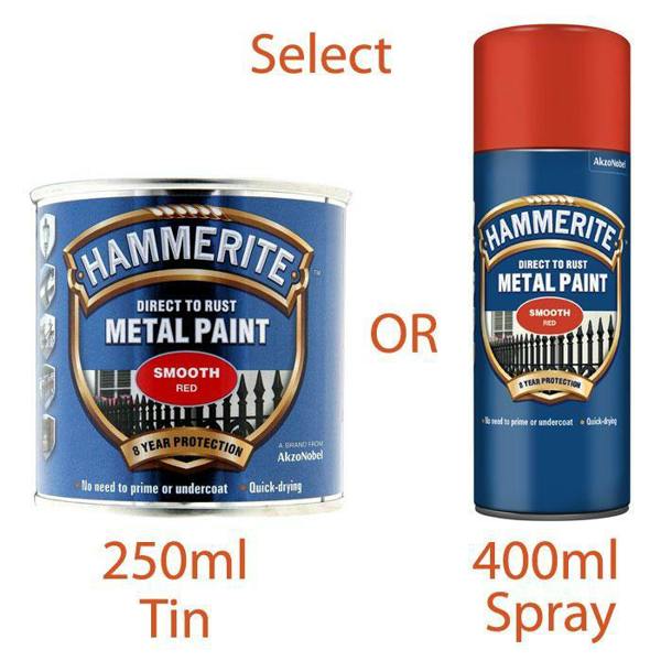 Hammerite Smooth Red Spray Paint 400ml
