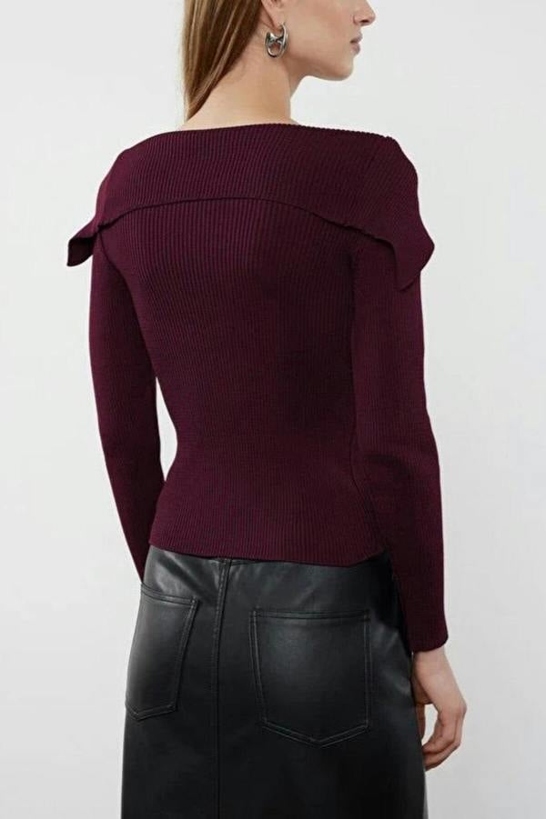 WOVCOR Carmen Collar Knit Sweater