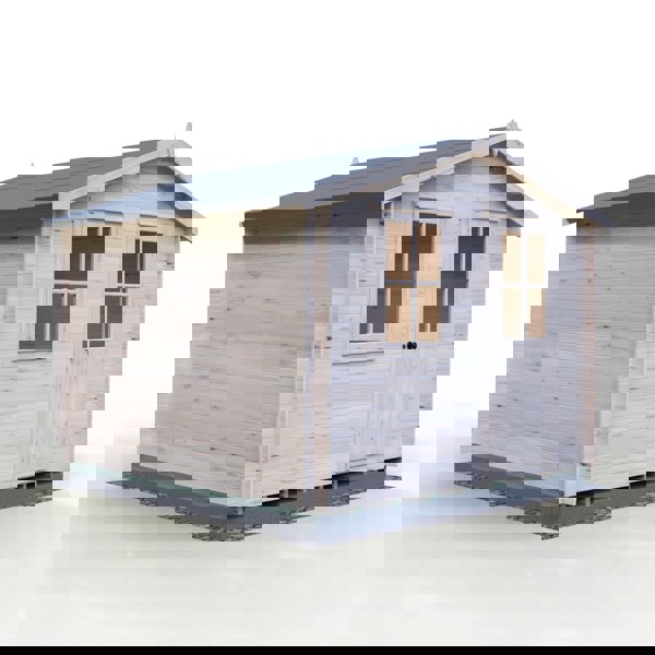 Shire Avesbury 10x10 Log Cabin 19mm interlock  Cladding - Best Shed