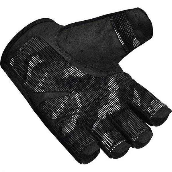 RDX Sports GYM TRAINING GLOVES T2 HALF BLACK PLUS