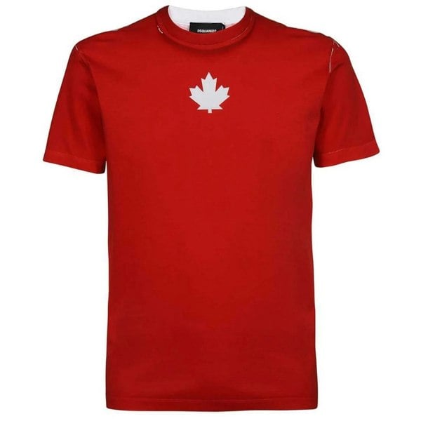 Dsquared2 Cool Fit Team Logo Red T-Shirt XS