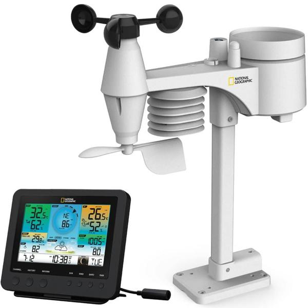 National Geographic Wi-Fi Colour Weather Station with 7-in-1 Sensor