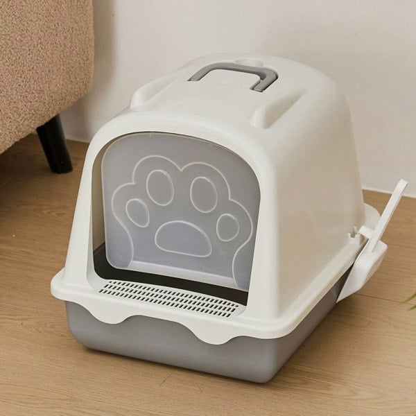 Large Enclosed Cat Litter Box: Odor Control and Spill Prevention Living and Home