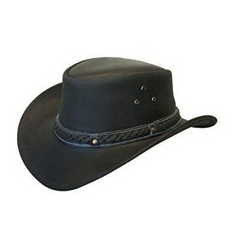 Infinity Leather Cowboy Outback Real Leather Aussie Bush Hat