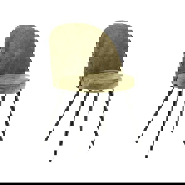 TRL Furniture Soft Green Velvet Dining Chairs (Set of 2)