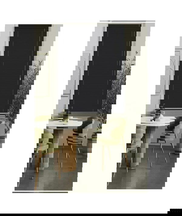 NewEdgeBlinds Black PVC Venetian Blind 152cm Drop (25mm Slats)