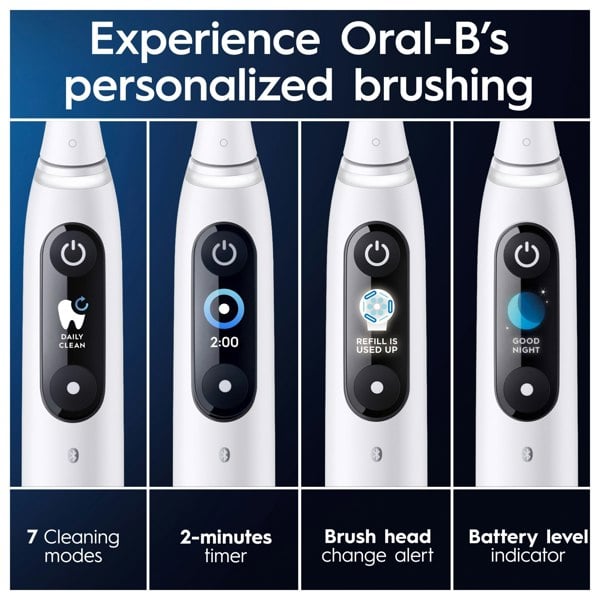 Oral-B iO 9 Electric Toothbrush Designed By Braun - White