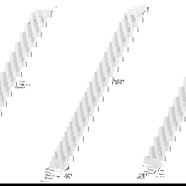 Monstershop Traditional 2 Column Radiator - 1500 x 292mm - White