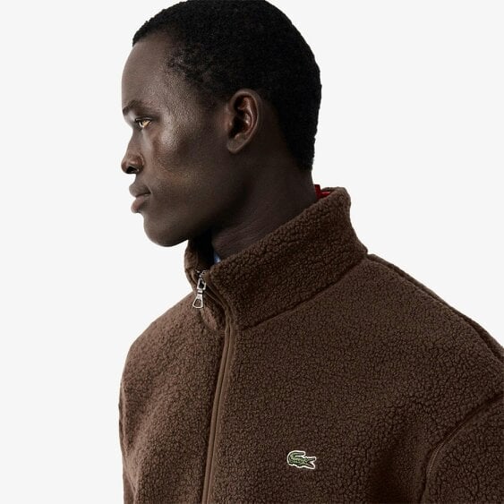 Lacoste BH8672 High Neck Sherpa Jacket