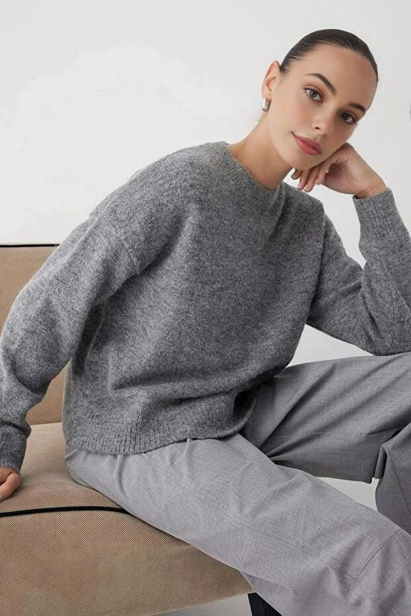 WOVCOR Alpaca Wool Blend Premium Oversize Knit Sweater