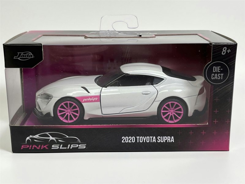 Jada 2020 Toyota Supra White 1:32 Scale Pink Slips Jada 253292000 24106