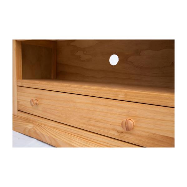 Cabinet Bits Lucca Waxed 1 Drawer TV Cabinet Wood Knob