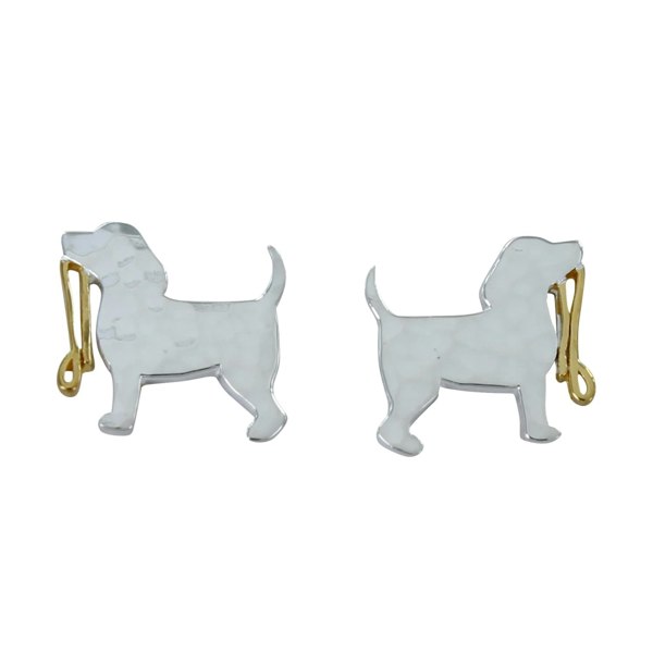 Spot the Dog Sterling Silver Stud Earrings - Reeves & Reeves