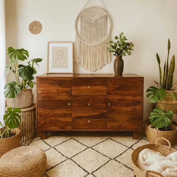 Wyld Haus Bologna Large Sideboard 3 Drawers 2 Doors