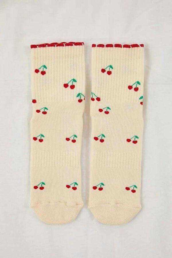 WOVCOR Patterned Non-Slip Yoga Knit Socks