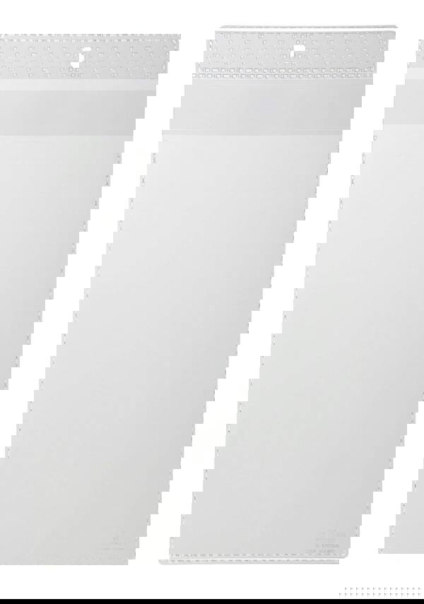 Durable Lanyard Pouches ID Badge Display Pocket Vertical | 10 Pack | A5 Clear