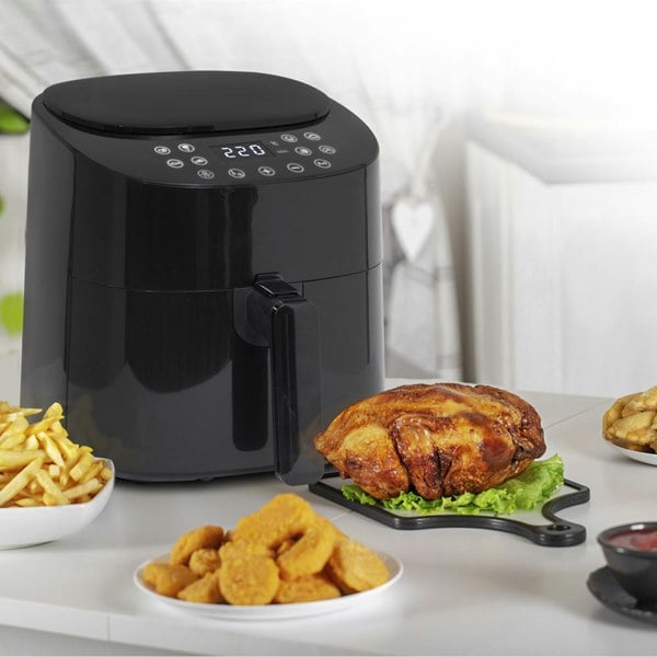3.5L Low Fat Air Fryer 1300W - Digital Rapid Air Circulation Worktop Oven Cooker - LoopsDirect