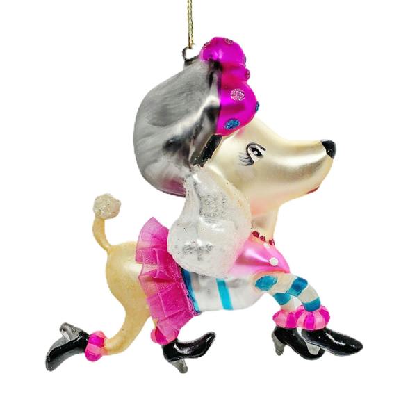 Ferncrest Trading French Poodle Christmas Tree Bauble