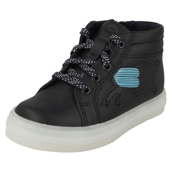 Clarks Boys Clarks Bug Detailed Light Up Ankle Boots Flare Fox T