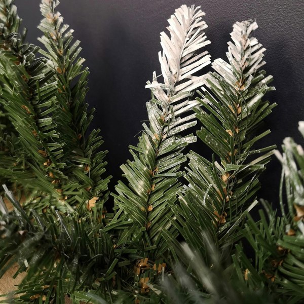 Samuel Alexander 2.7m x 25cm Snow Tipped Plain Christmas Garland with 200 Tips