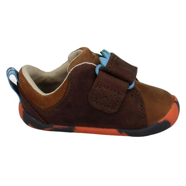 Clarks Boys Clarks Pre-Walking Dinosaur Detail Casual Shoes Roamer Stomp