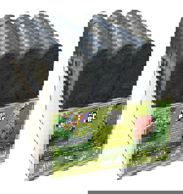 Nicoman Garden Edging Stomp Edge Border - Graphite