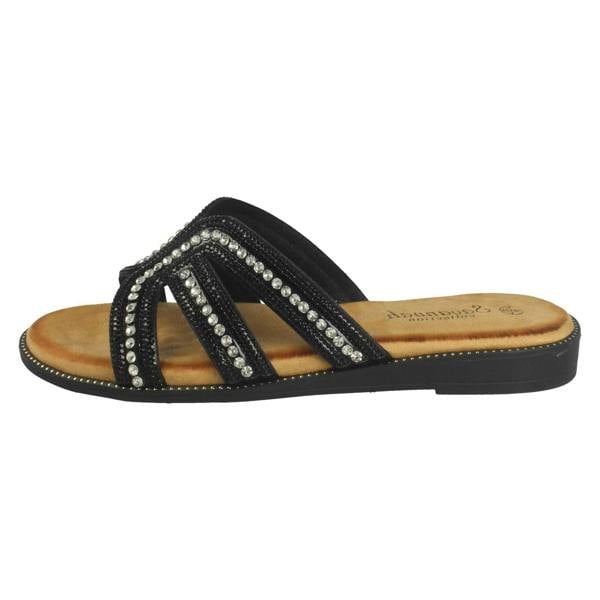 Savannah Ladies Savannah Flat Mule Sandals F00472