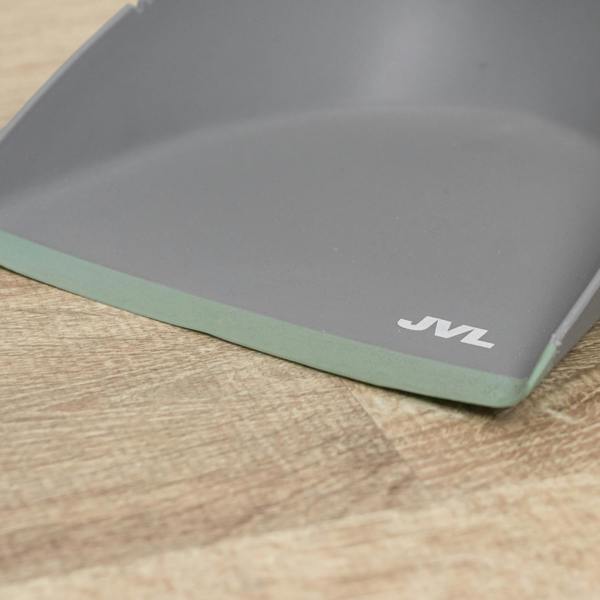 JVL Rubber Dust Pan And Brush - Grey