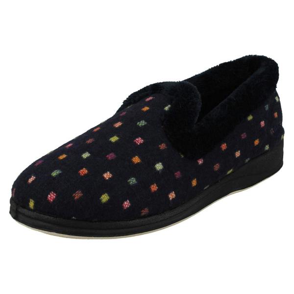 Padders Ladies Padders Wide Fit Slippers Repose
