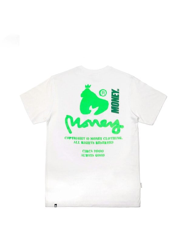 Money Copyright Stencil Tee - White