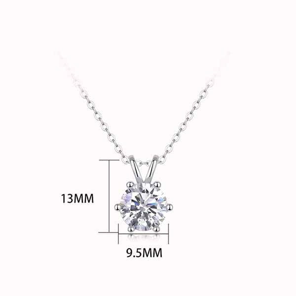 Leaper Elegant Moissanite Pendant Necklace