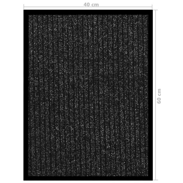 Berkfield Doormat  Striped Anthracite 40x60 cm