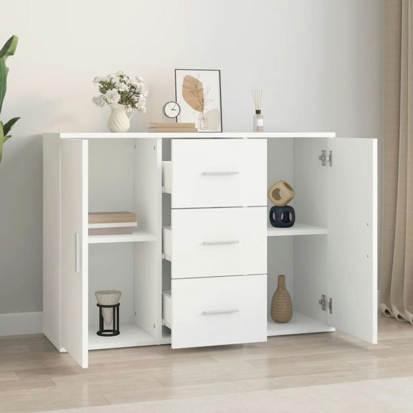 Berkfield Sideboard White 91x29.5x65 cm Engineered Wood