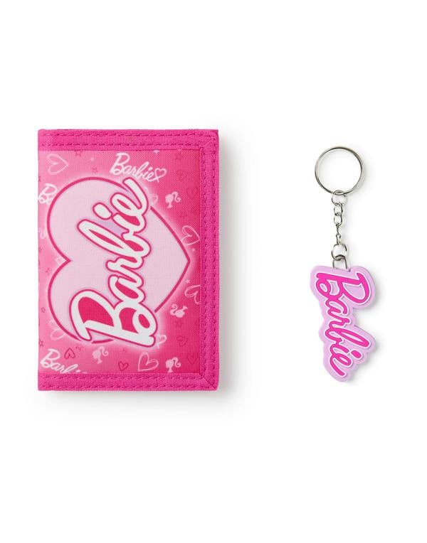 Barbie Girls Pink Logo Velcro Wallet (One Size)