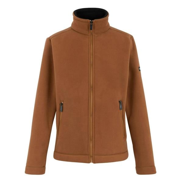 Regatta Mens Garrian II Full Zip Fleece Jacket - Glazed Ginger/Black