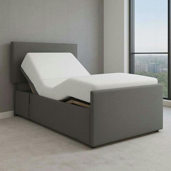 Paradise Beds Back care Double 4FT6 Electric Adjustable bed With Memorry Mattress