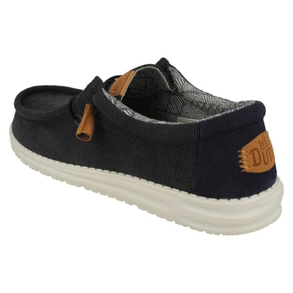 HEYDUDE Mens Hey Dude Deck Style Lace Up Shoe Wally Corduroy