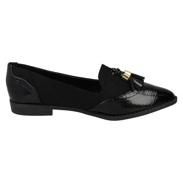 Spot On Ladies Spot On Slip On Brogues