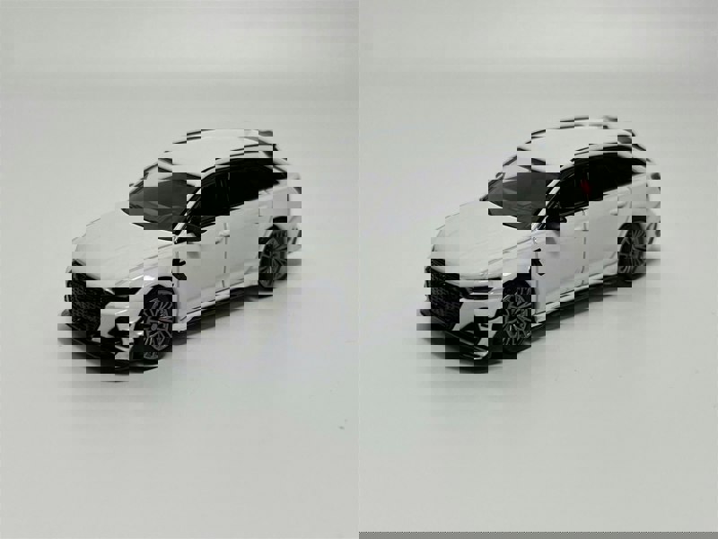 Mini GT ABT Audi RS6 R Glacier White Metallic LHD 1:64 Scale Mini GT MGT00701L