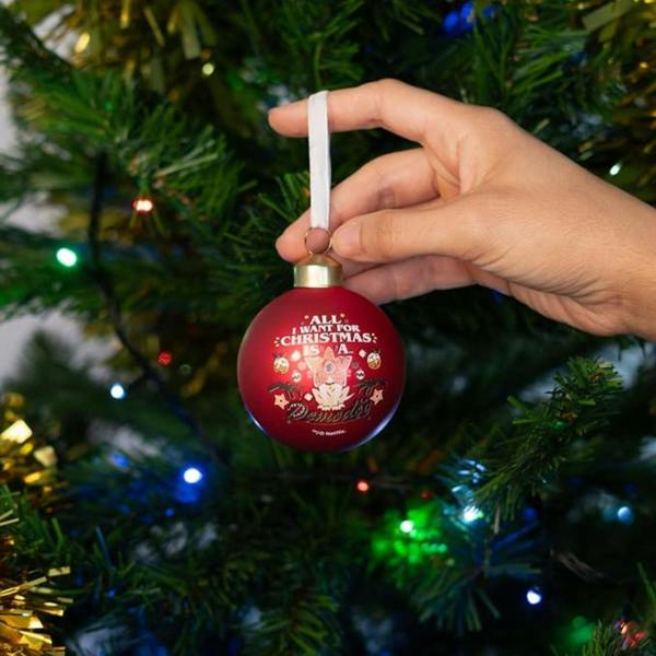 Grupo Eric Stranger Things Set of 4 Christmas Baubles Multi